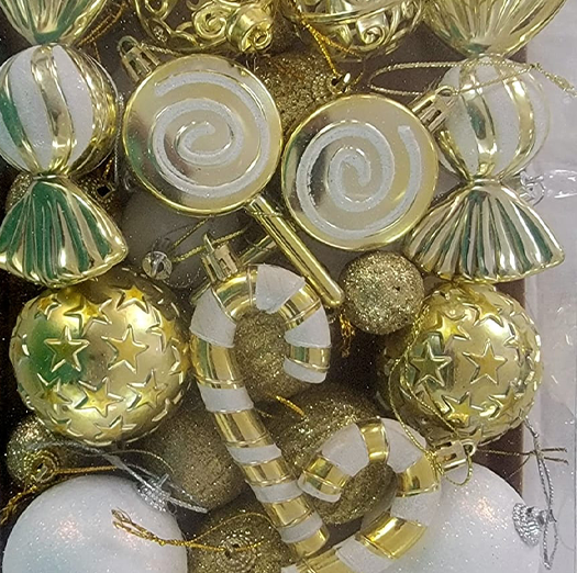 24 Christmas Decorations, Balls/Bulbs