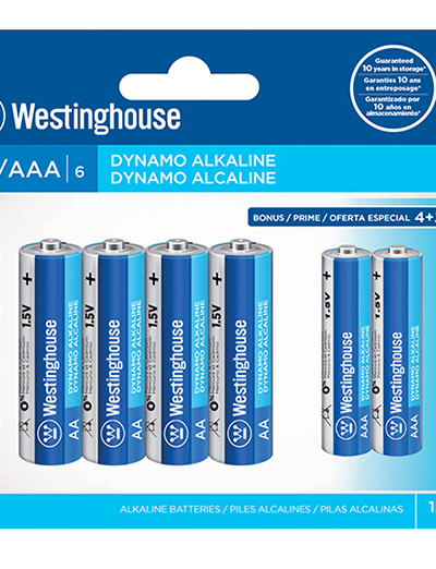 4 Double A and 2 Triple A Batteries