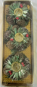 Christmas Candle Holders Multi Colour